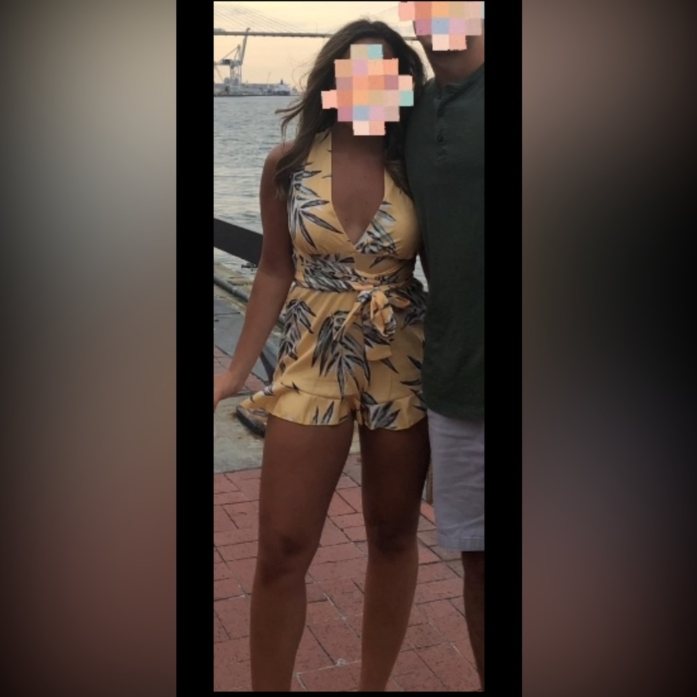 Tropical versatile romper. Size medium